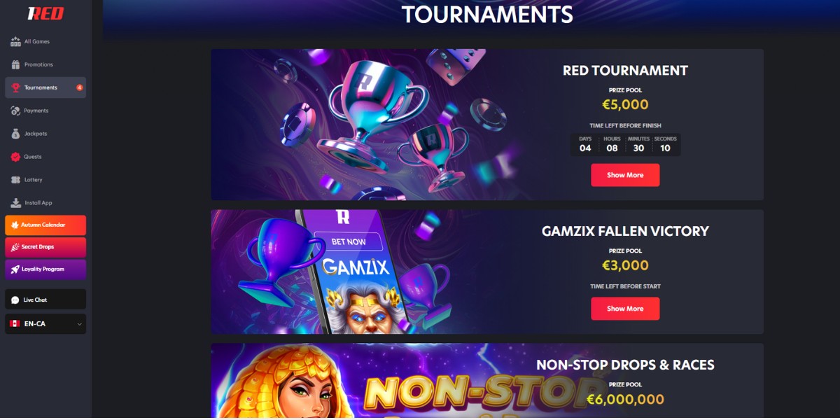 1Red Tournaments.