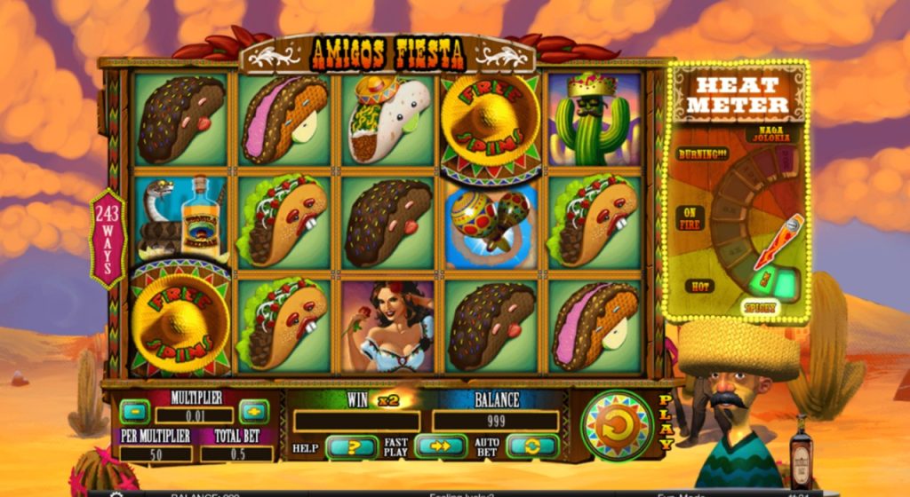 Amigos Fiesta online taco slots.