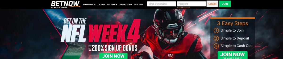 BetNow promoção exclusiva para a NFL