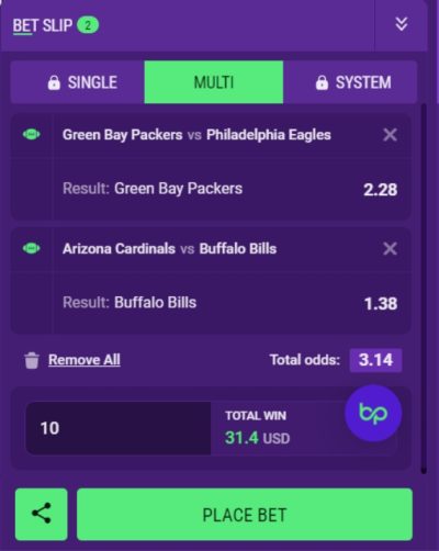 “Bet Builder” tool in BetPlays Sportsbook.