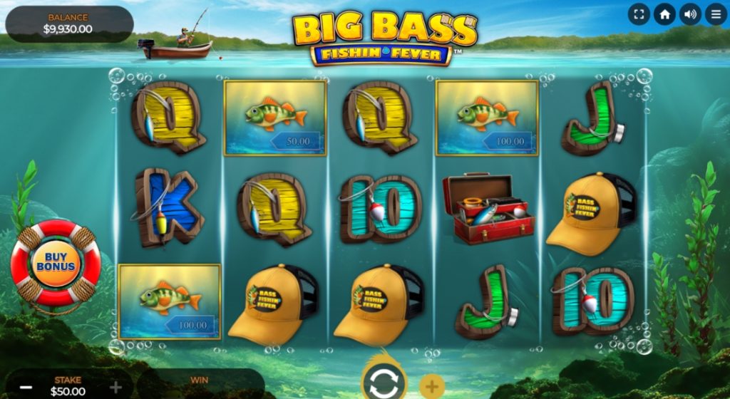Big Bass Fishin Fever slots gameplay
