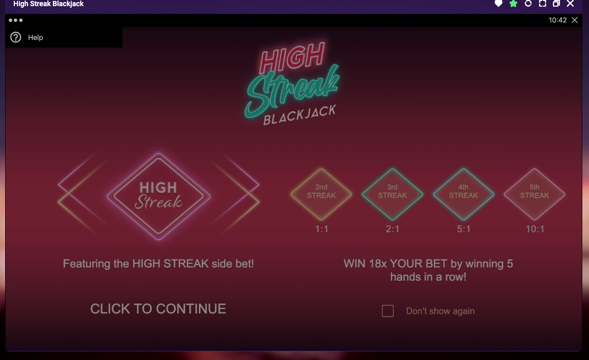 Once you click on a game variation, the Help Button will be in the top-left corner. Click to access the learning guide for each game.