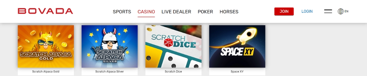 Bovada Casino Space XY
