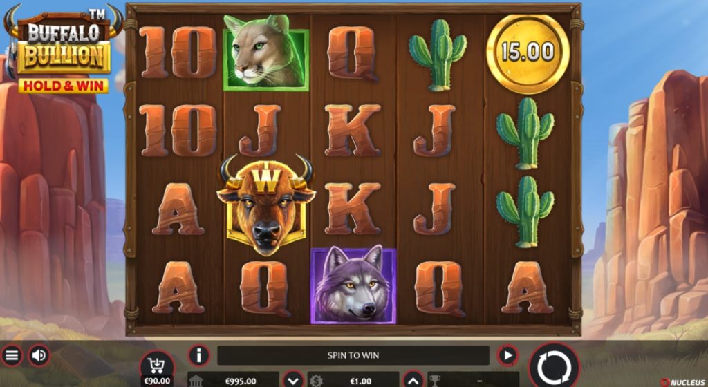 Buffalo Bullion online slots.
