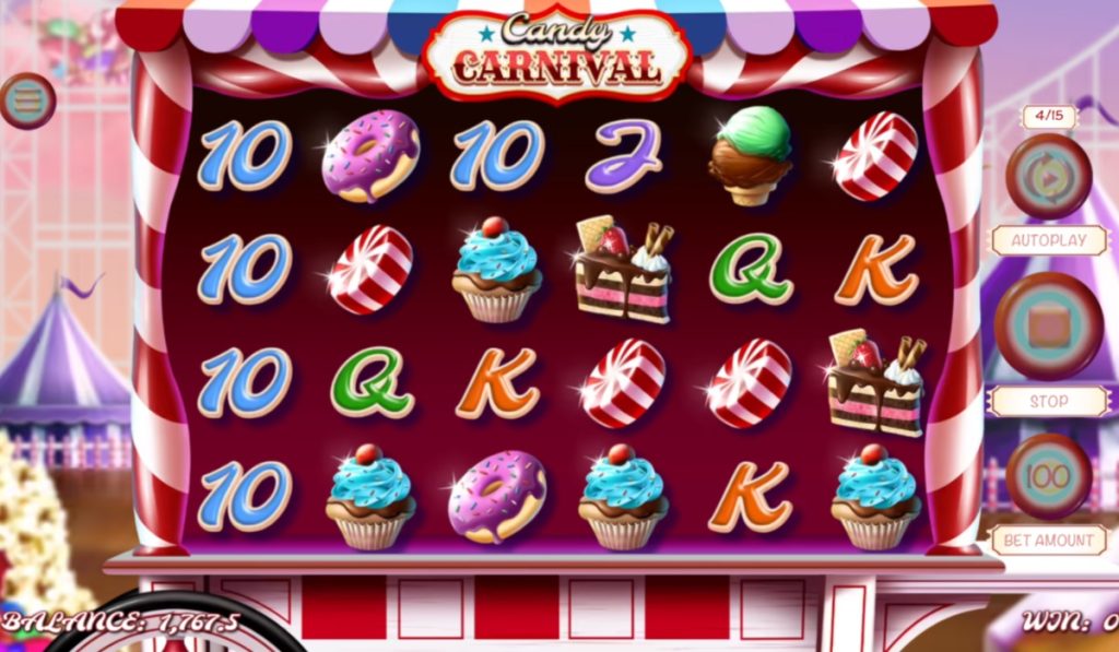 Candy Carnival cupcakes slot