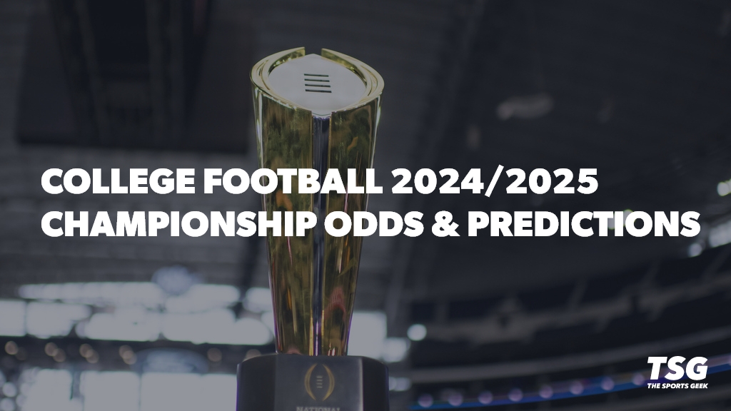 College Football Championship trophy odds and predictions 2024/2025.