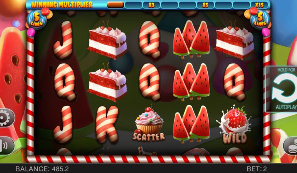 DElicious Candies cupcake slot machine