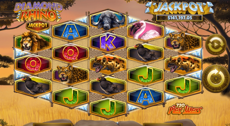 Diamond Rhino Jackpot progressive slots