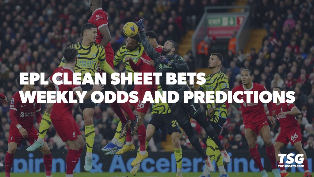 English Premier League clean sheets, weekly soccer betting odds and predictions.