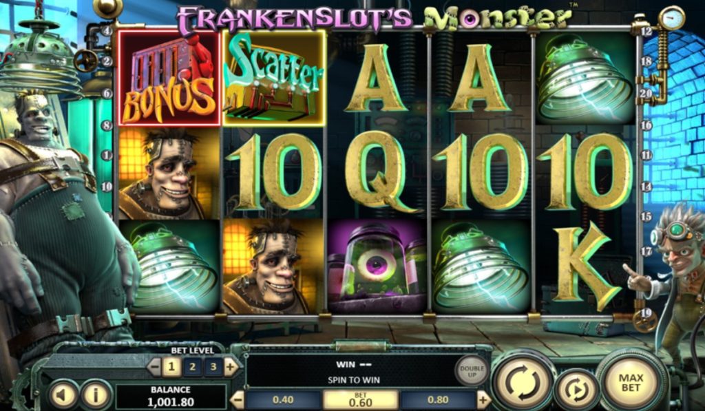 Frankenslot's Monster Halloween slots