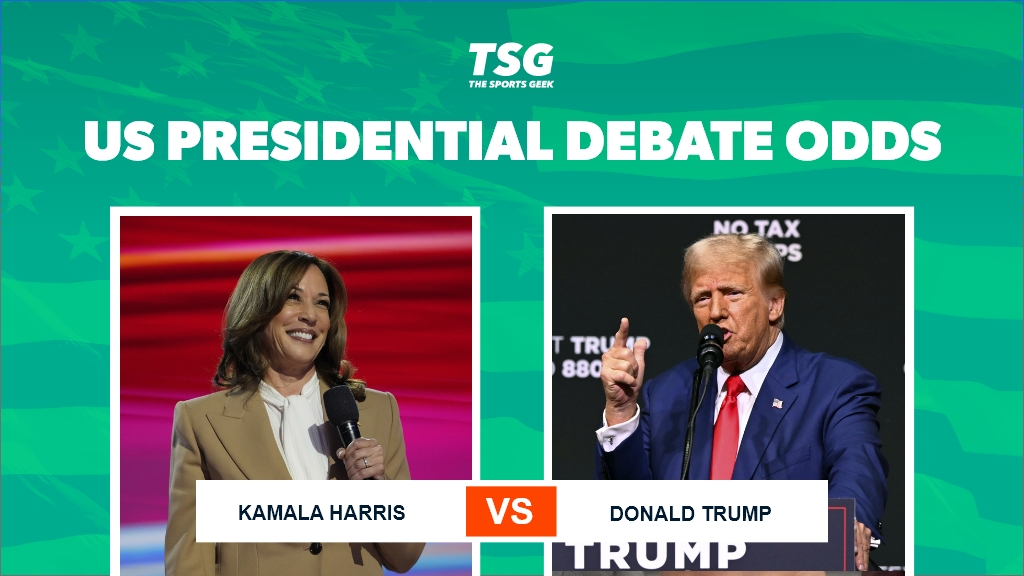 Kamala Harris vs. Donald Trump Presidential Debate betting odds and predictions.