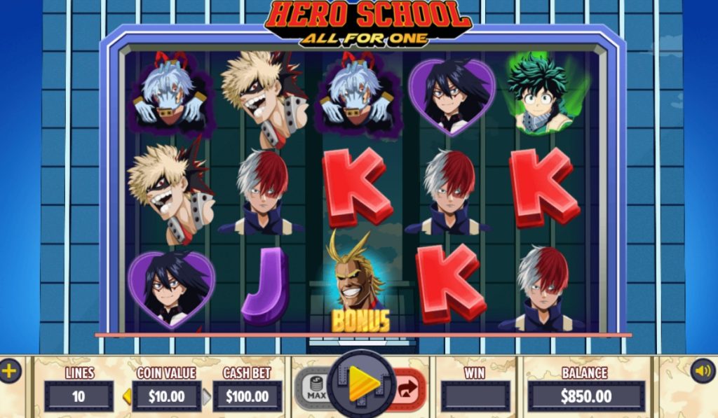 Hero School superhero slots