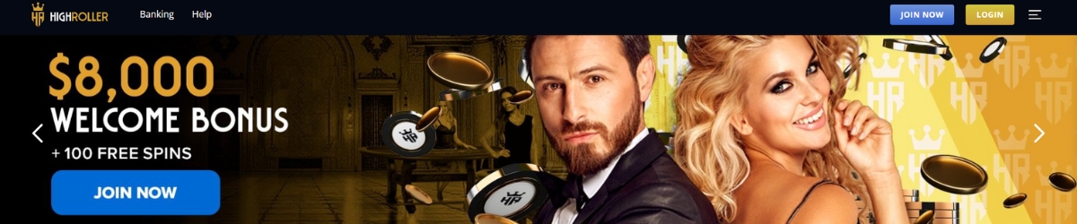 High Roller Casino banner