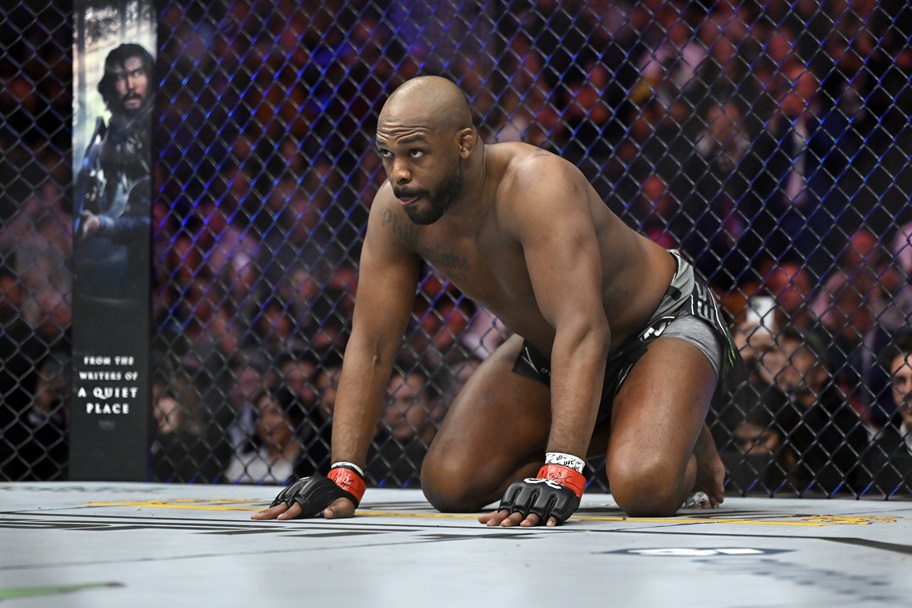 Jon Jones prepares for a UFC fight