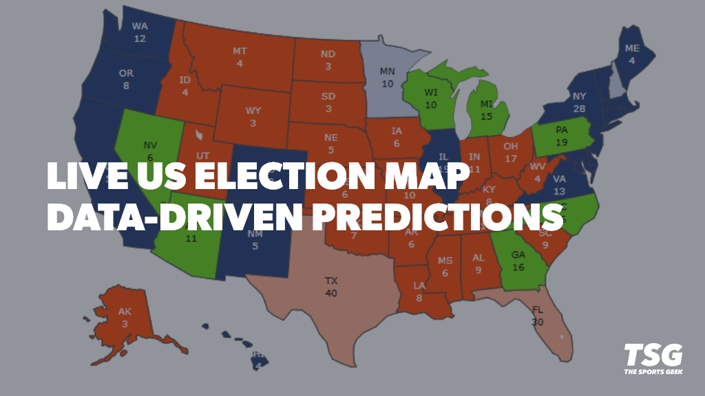 Live US Election Map predictions