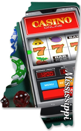 Mississippi Map Silhouette - Online Casino Mobile Phone