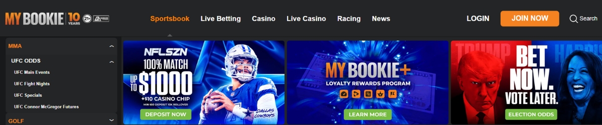 MyBookie UFC Sportsbook