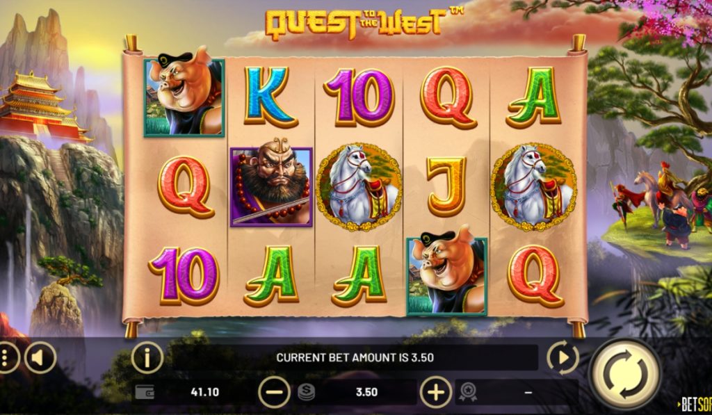 Quest to the West at DuckyLuck slot casino