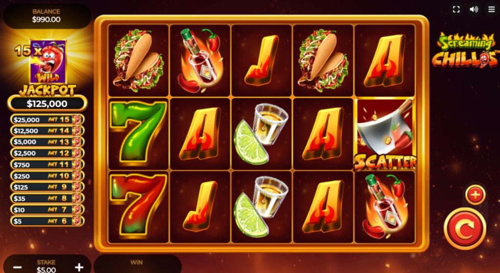 Screaming Chillis online taco slots.