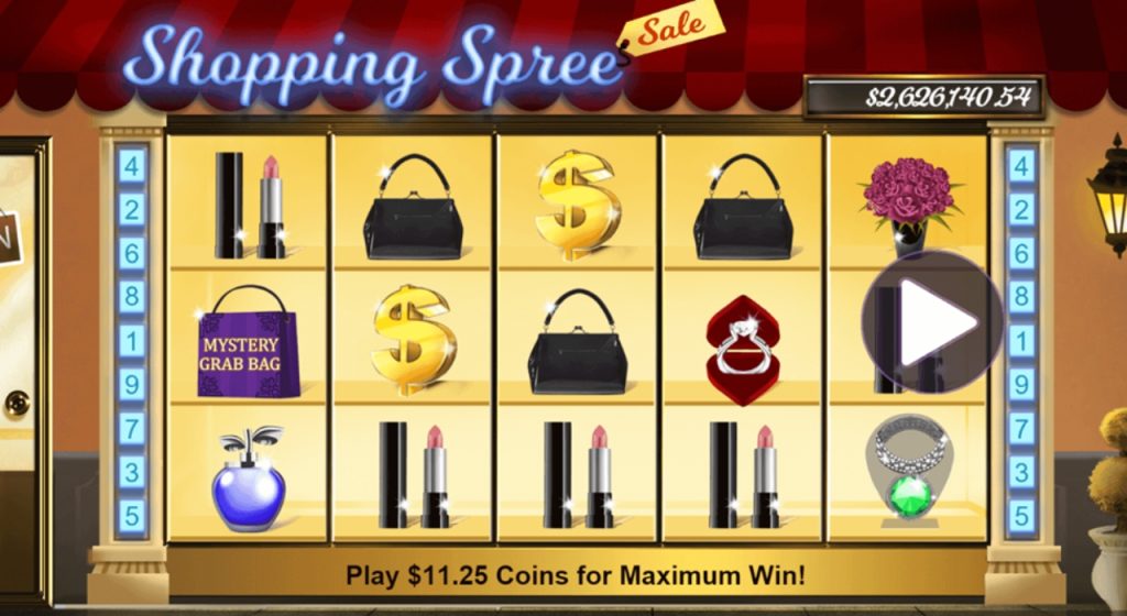 Shopping Spree progressive jackpot slots.