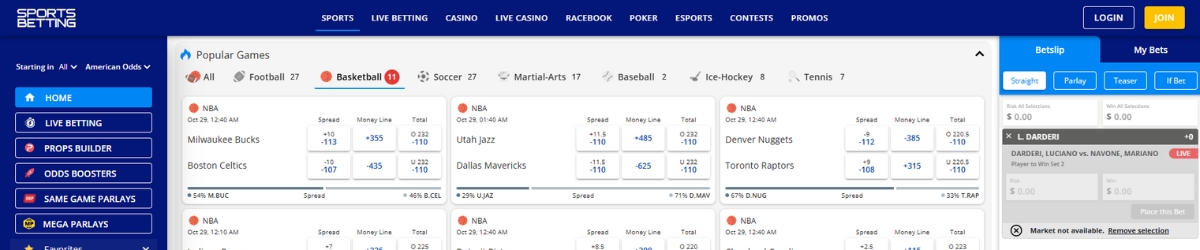 SportsBetting.ag NBA Betting Site