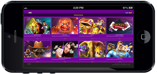 Super Slots Promotions - Horizontal Mobile Phone