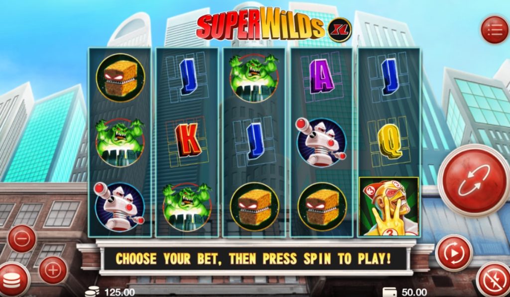 Super Wilds XL superhero themed slots