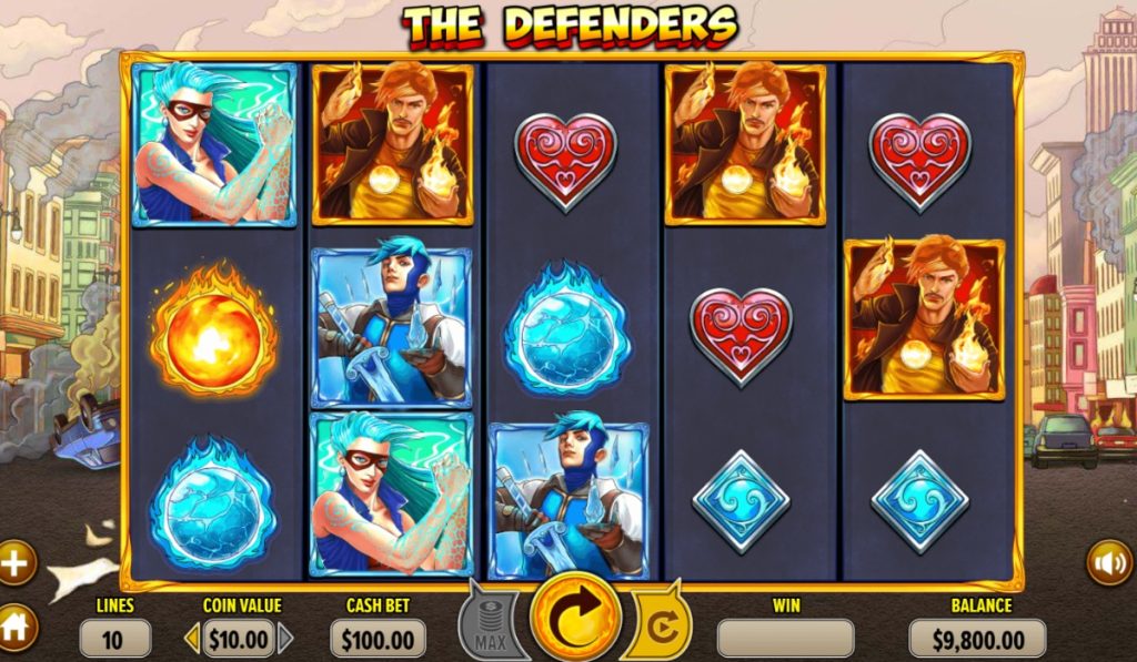 The Defenders superhero slot game