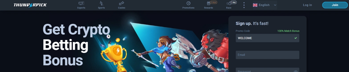 Thunderpick esports betting.