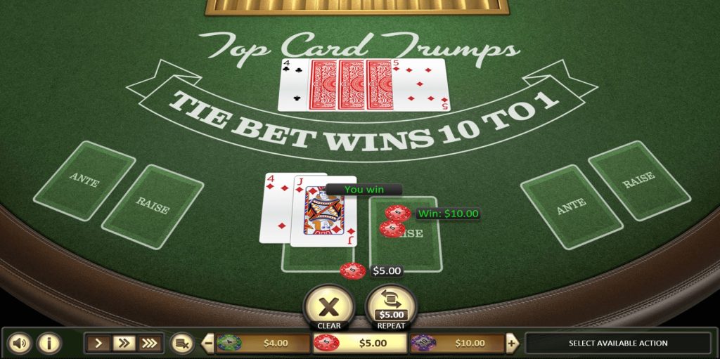 Top Card Trump rules