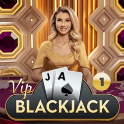 VIP Blackjack title card at 1Red.
