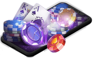 Mobile Phone With Casino Chips and Cards Coming Out1
